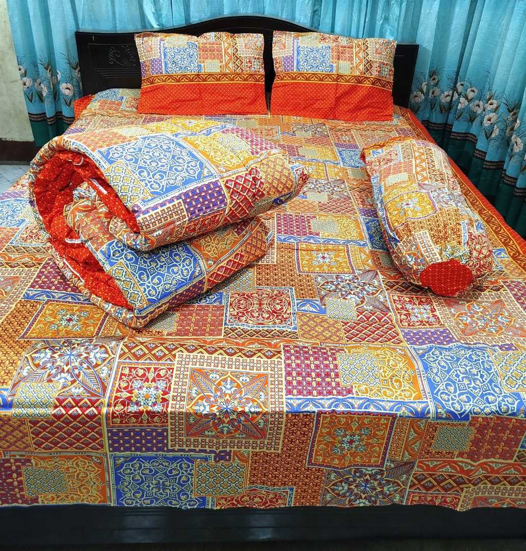 ৫,পিছ,সেট,প্রিমিয়াম,কোয়ালিটি,টুইল,কটন,ফেব্রিক্স,কমফোর্টার