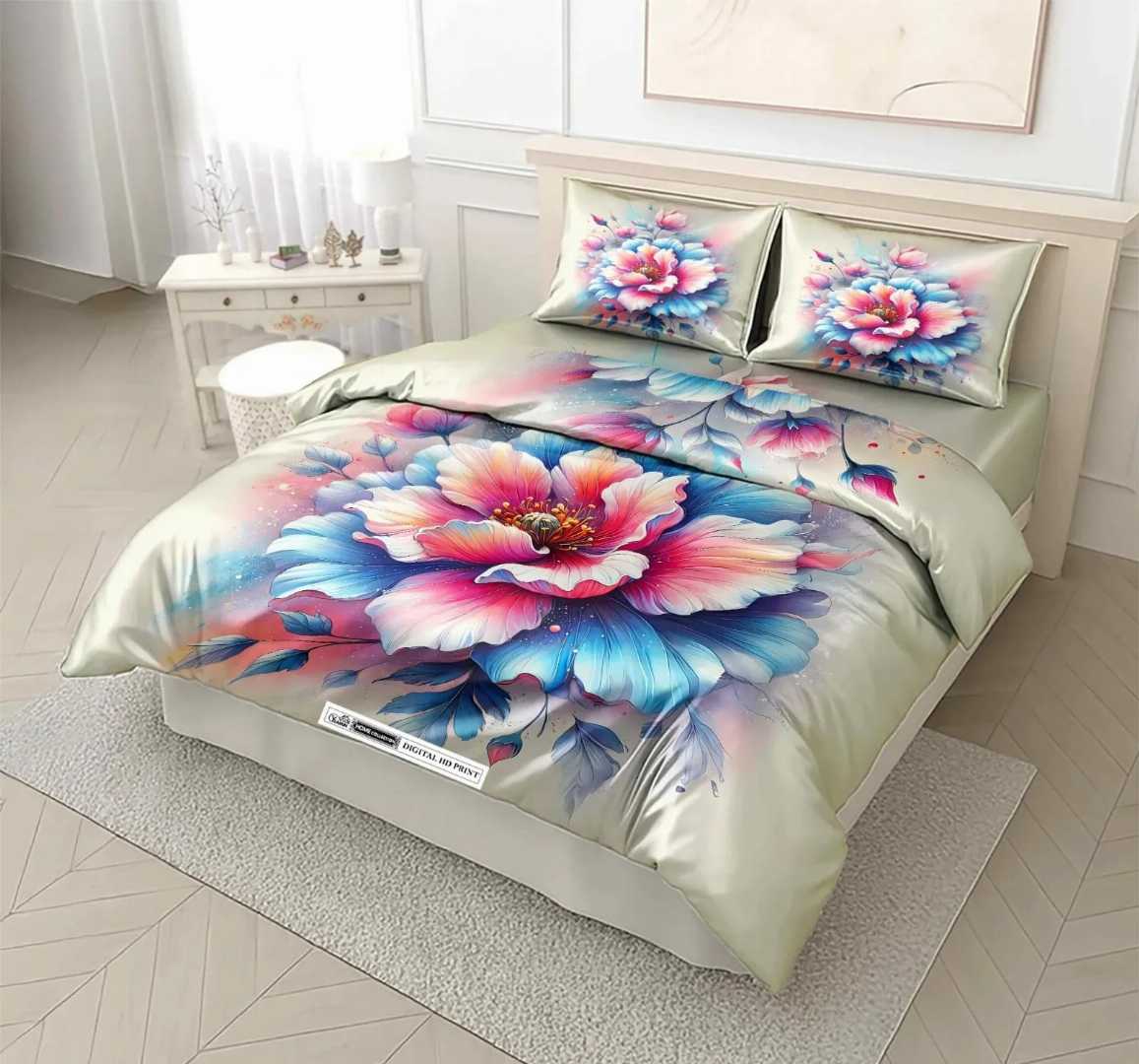3D,প্রিন্টেড,ইয়ামিন,কটন,বেডশীট