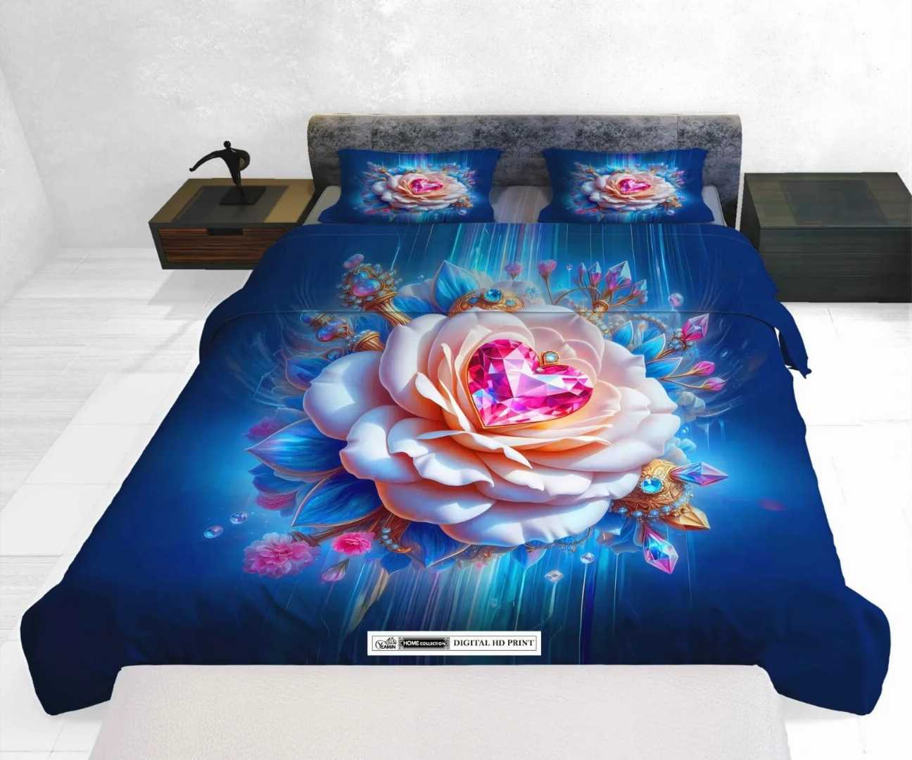 3D,প্রিন্টেড,ইয়ামিন,কটন,বেডশীট