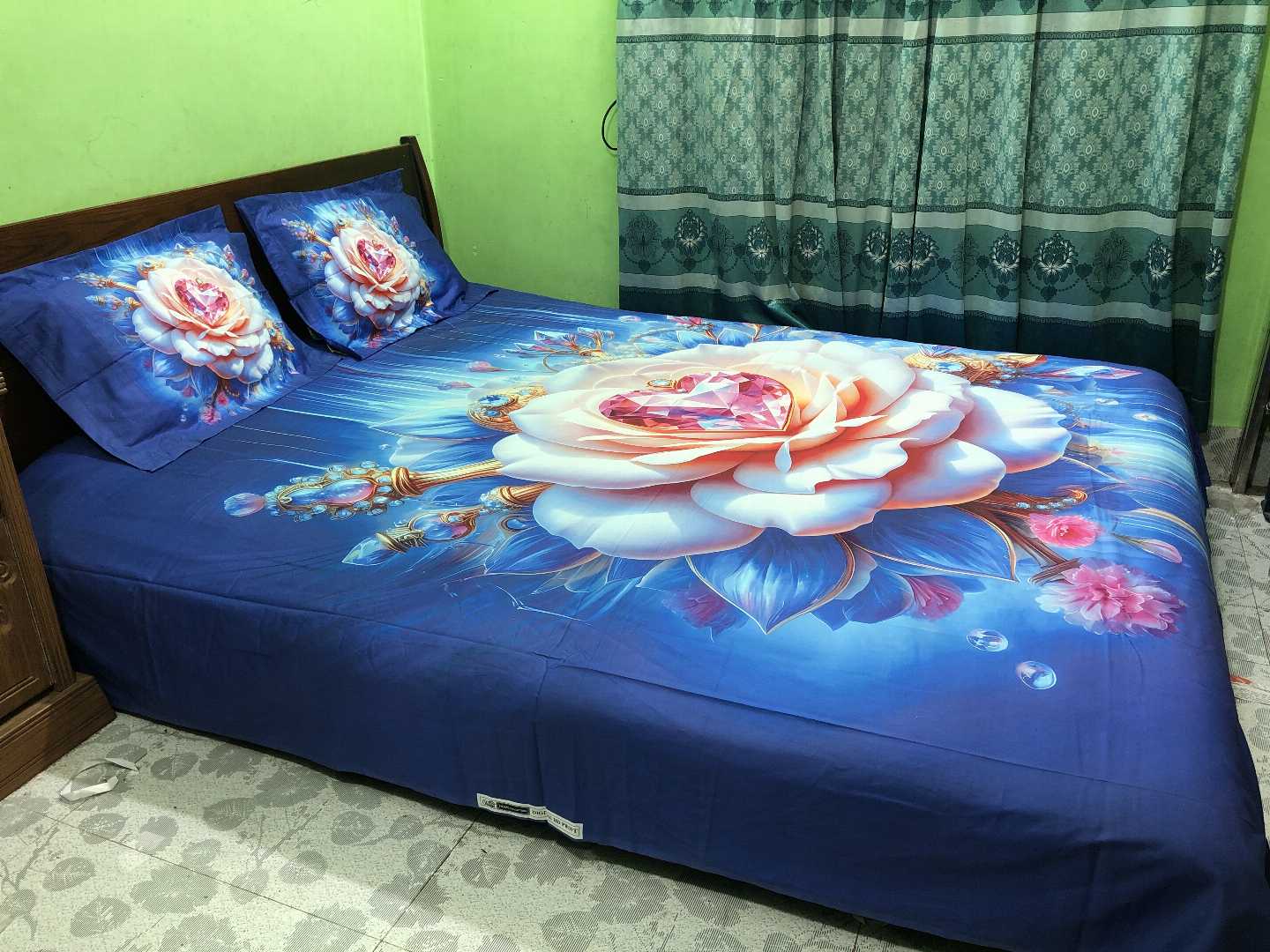 3D,প্রিন্টেড,ইয়ামিন,কটন,বেডশীট