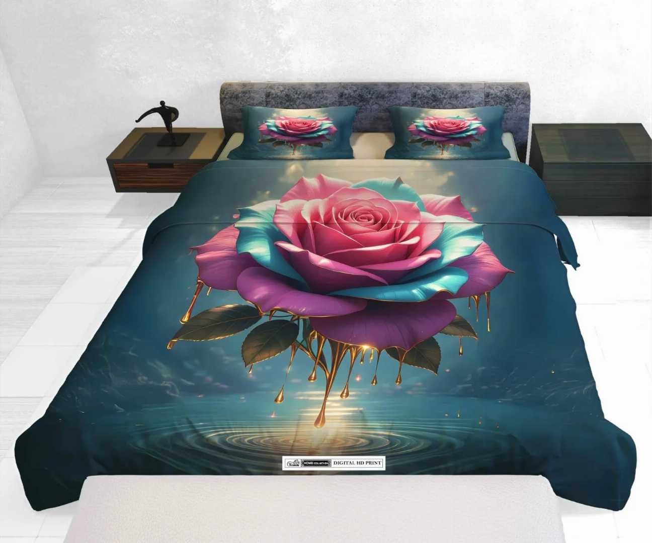 3D,প্রিন্টেড,ইয়ামিন,কটন,বেডশীট