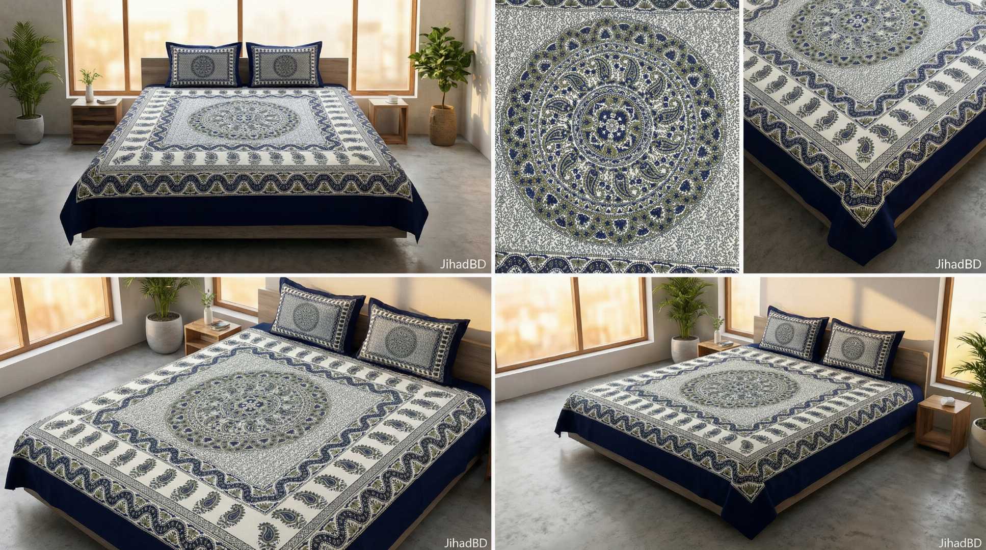 #LuxuryBedsheet #KingSizeBedsheet #PremiumBedsheet #HomeDecor #BedsheetBD