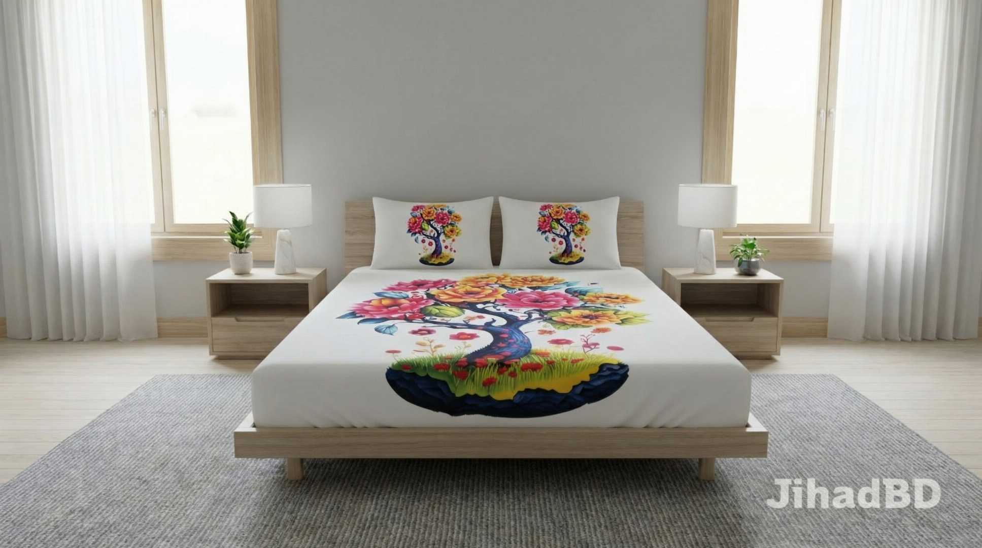 #LuxuryBedsheet #KingSizeBedsheet #PremiumBedsheet #HomeDecor #BedsheetBD