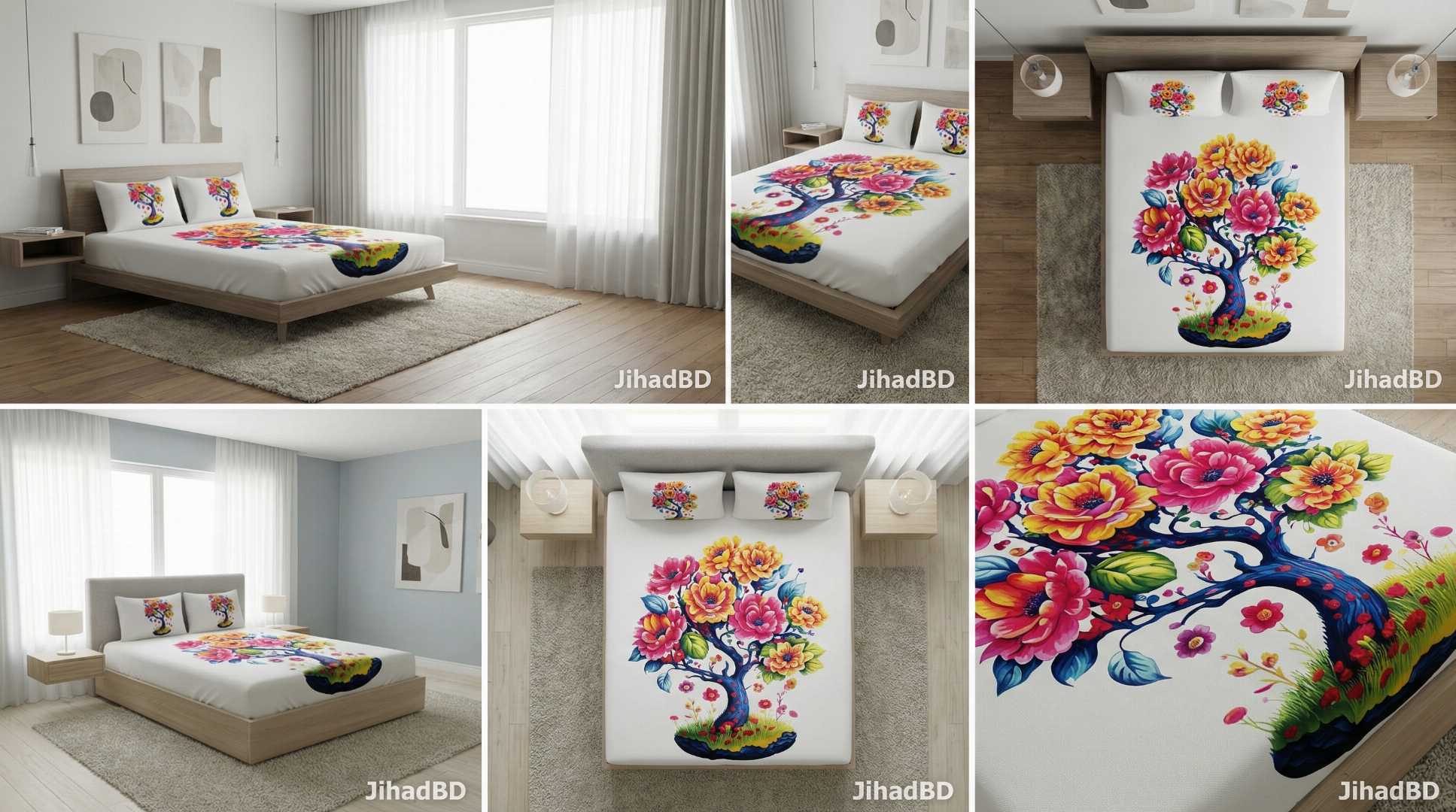 #LuxuryBedsheet #KingSizeBedsheet #PremiumBedsheet #HomeDecor #BedsheetBD