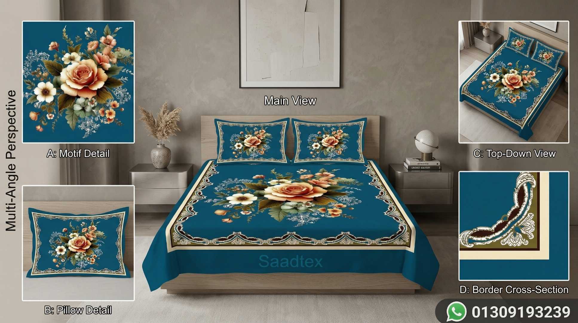 #LuxuryBedsheet #KingSizeBedsheet #PremiumBedsheet #HomeDecor #BedsheetBD