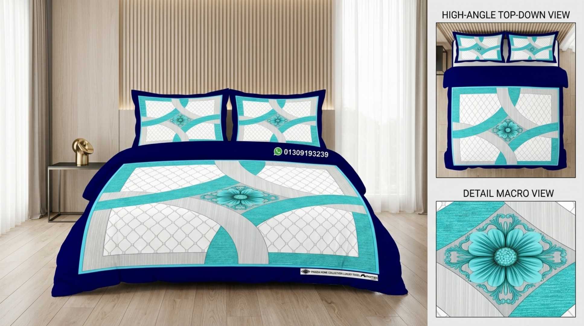 <meta name="title" content="King Size 3D Floral Cotton Bed Sheet Set | Luxury Bed Sheet Bangladesh">

<meta name="description" content="Premium quality king size 3D floral printed bed sheet made wi