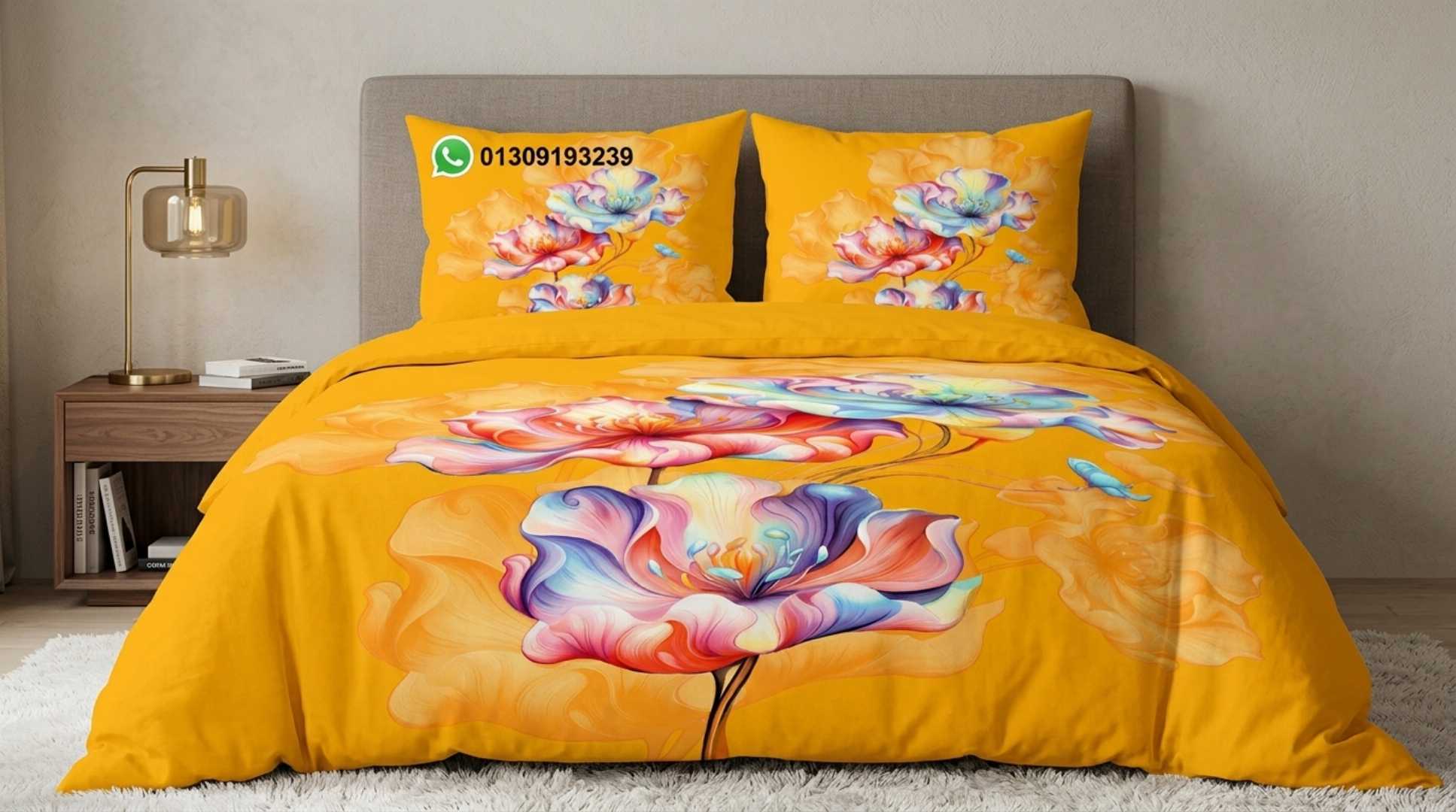 <meta name="title" content="King Size 3D Floral Cotton Bed Sheet Set | Luxury Bed Sheet Bangladesh">
<meta name="description" content="Premium quality king size 3D floral printed bed sheet made wi