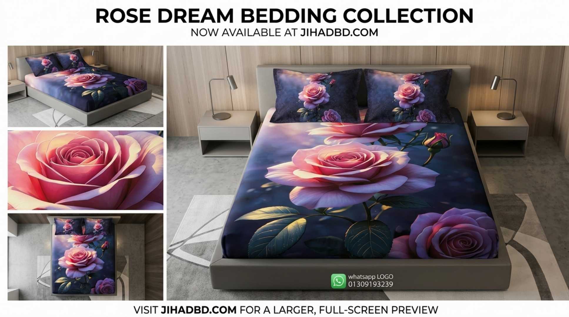 3D,প্রিন্টেড,ইয়ামিন,কটন,বেডশীট