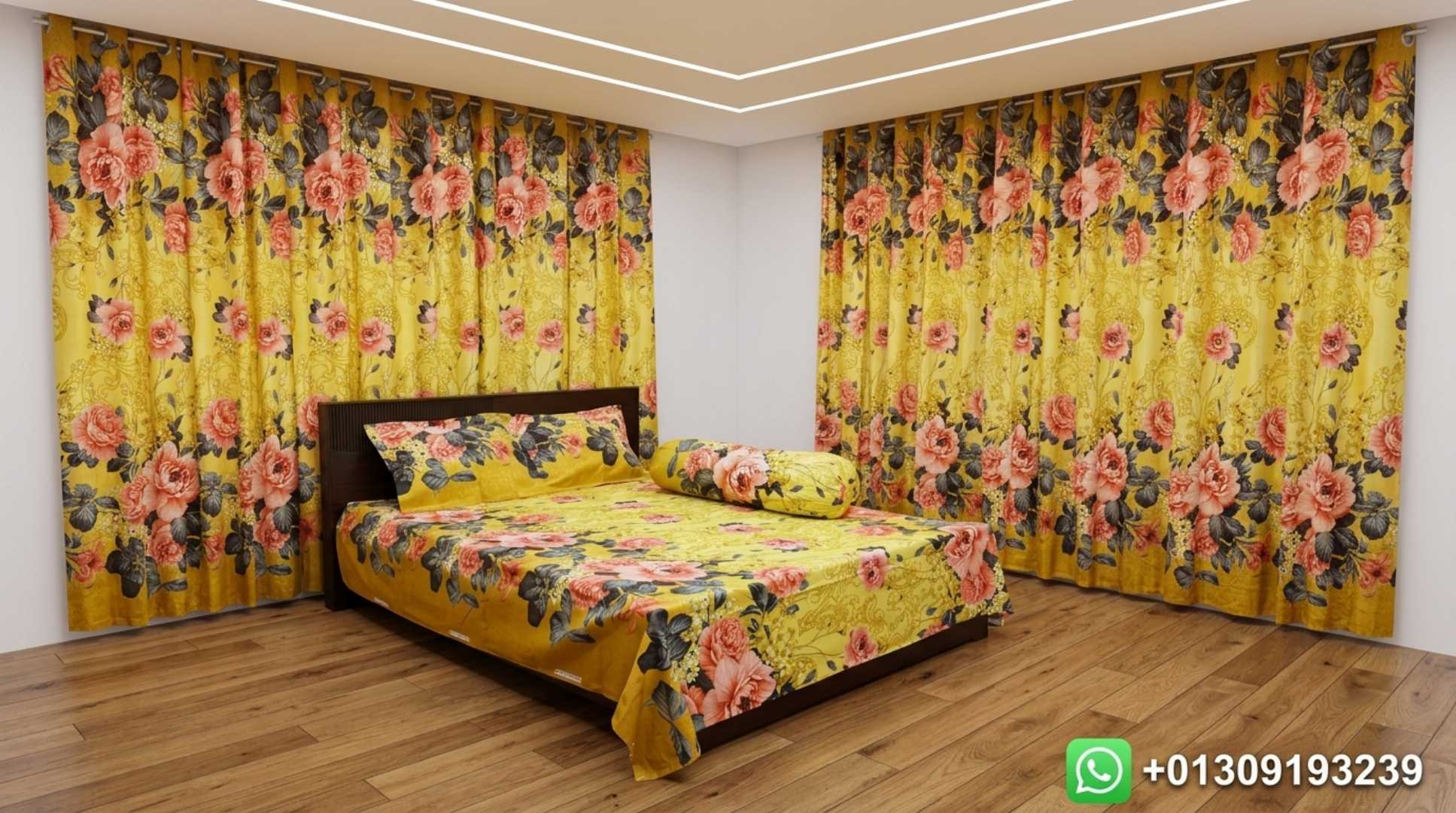 চাদর,ও,পর্দার,কম্বো,সেট
