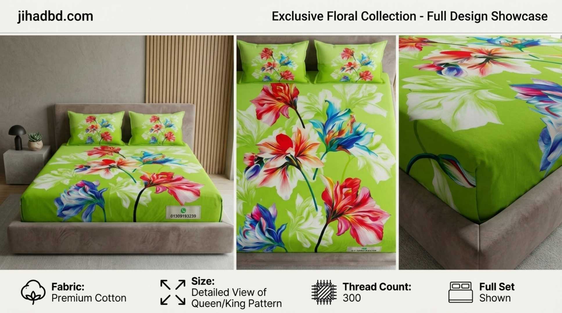 #LuxuryBedsheet #KingSizeBedsheet #PremiumBedsheet #HomeDecor #BedsheetBD