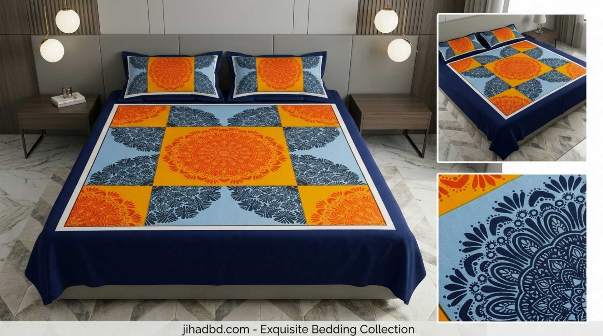 #LuxuryBedsheet #KingSizeBedsheet #PremiumBedsheet #HomeDecor #BedsheetBD