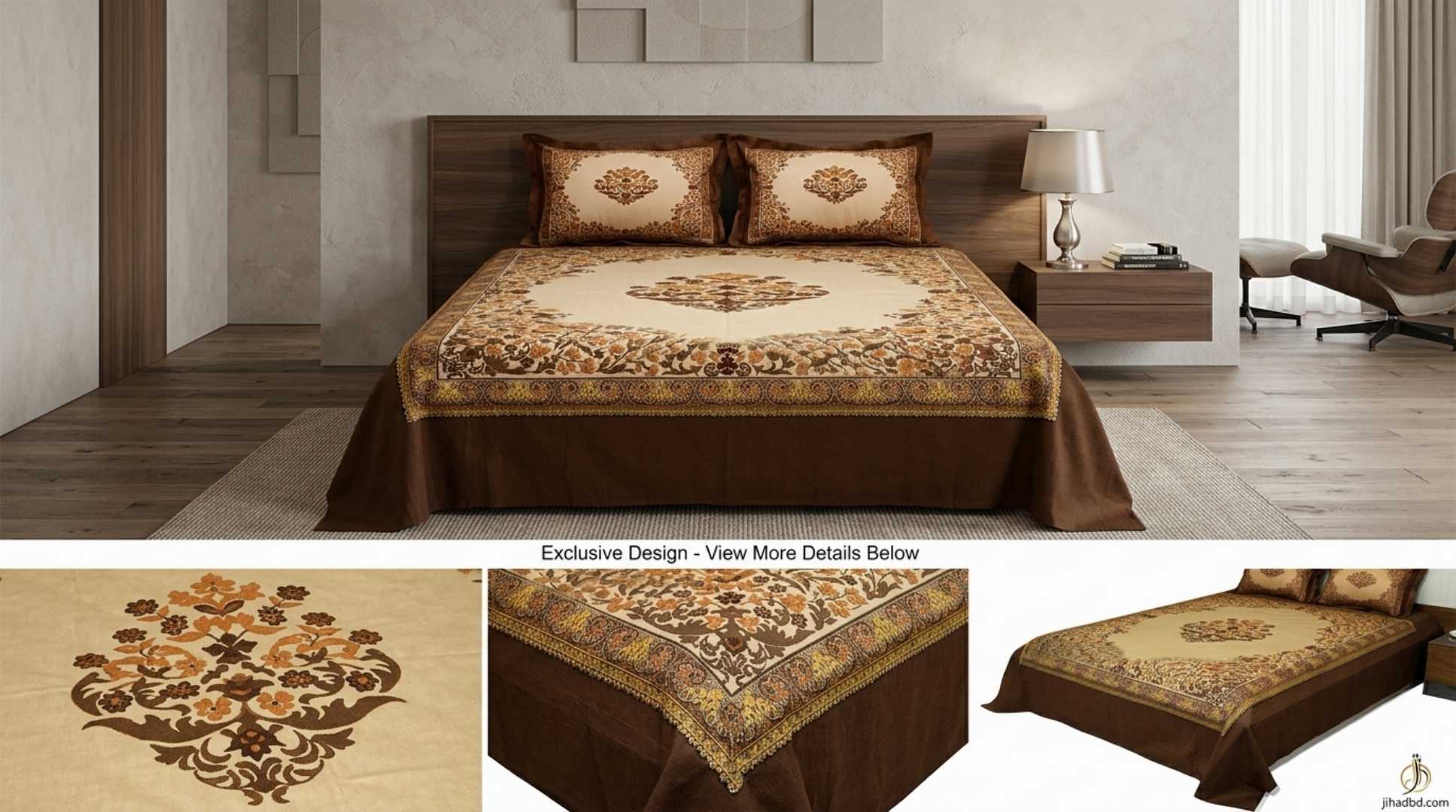 #LuxuryBedsheet #KingSizeBedsheet #PremiumBedsheet #HomeDecor #BedsheetBD