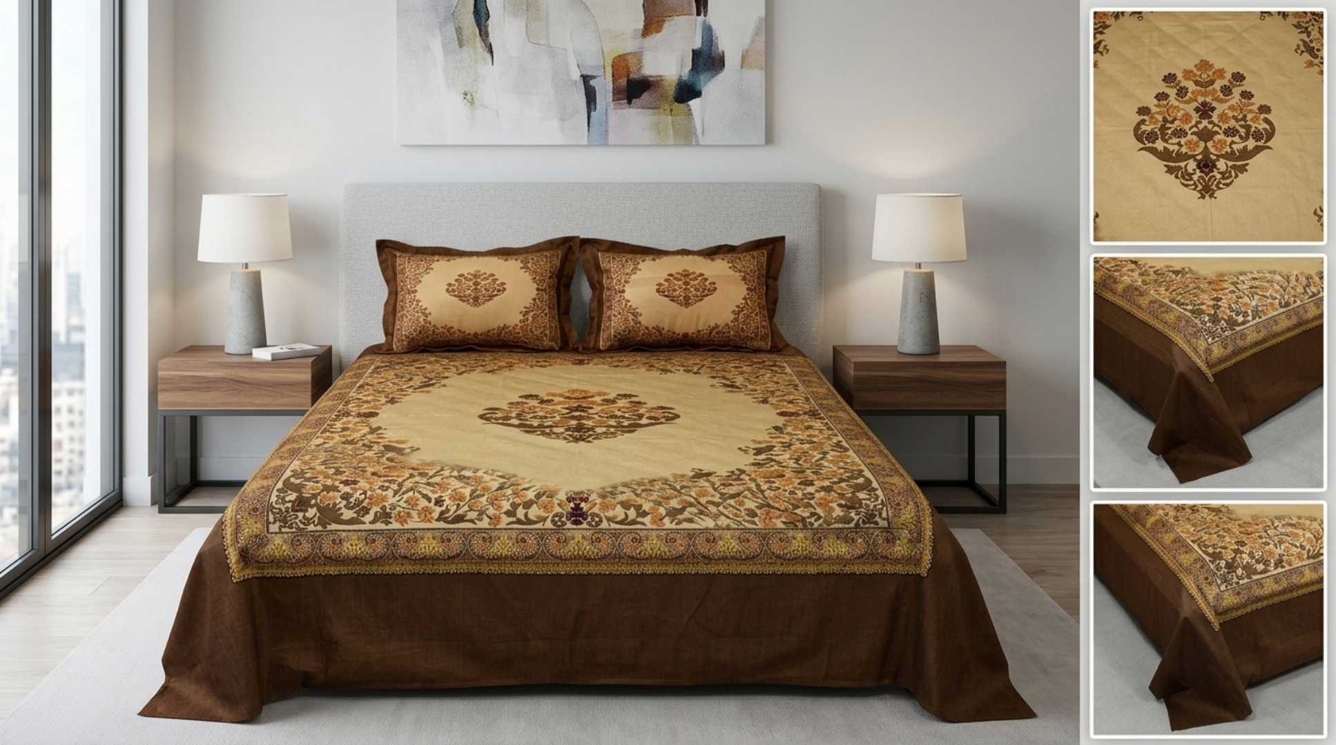 #LuxuryBedsheet #KingSizeBedsheet #PremiumBedsheet #HomeDecor #BedsheetBD