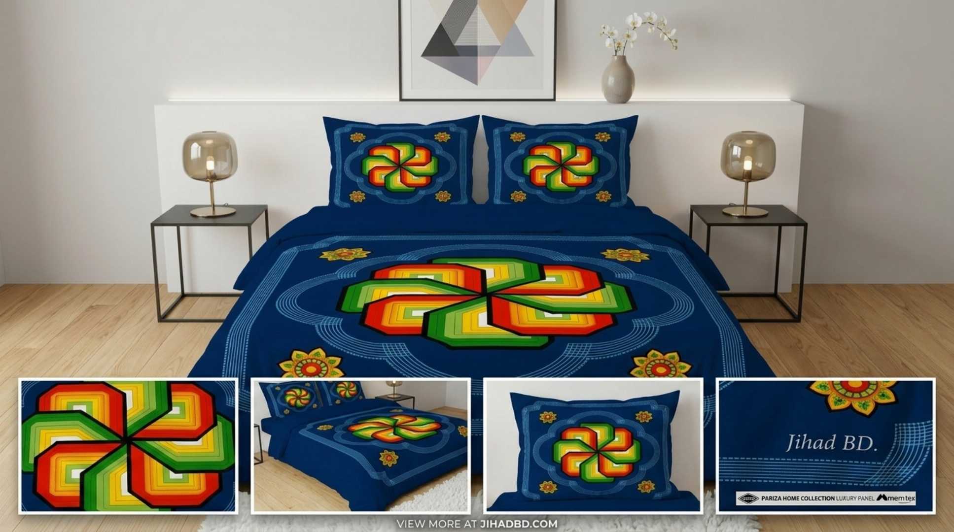 <meta name="title" content="King Size 3D Floral Cotton Bed Sheet Set | Luxury Bed Sheet Bangladesh">

<meta name="description" content="Premium quality king size 3D floral printed bed sheet made wi