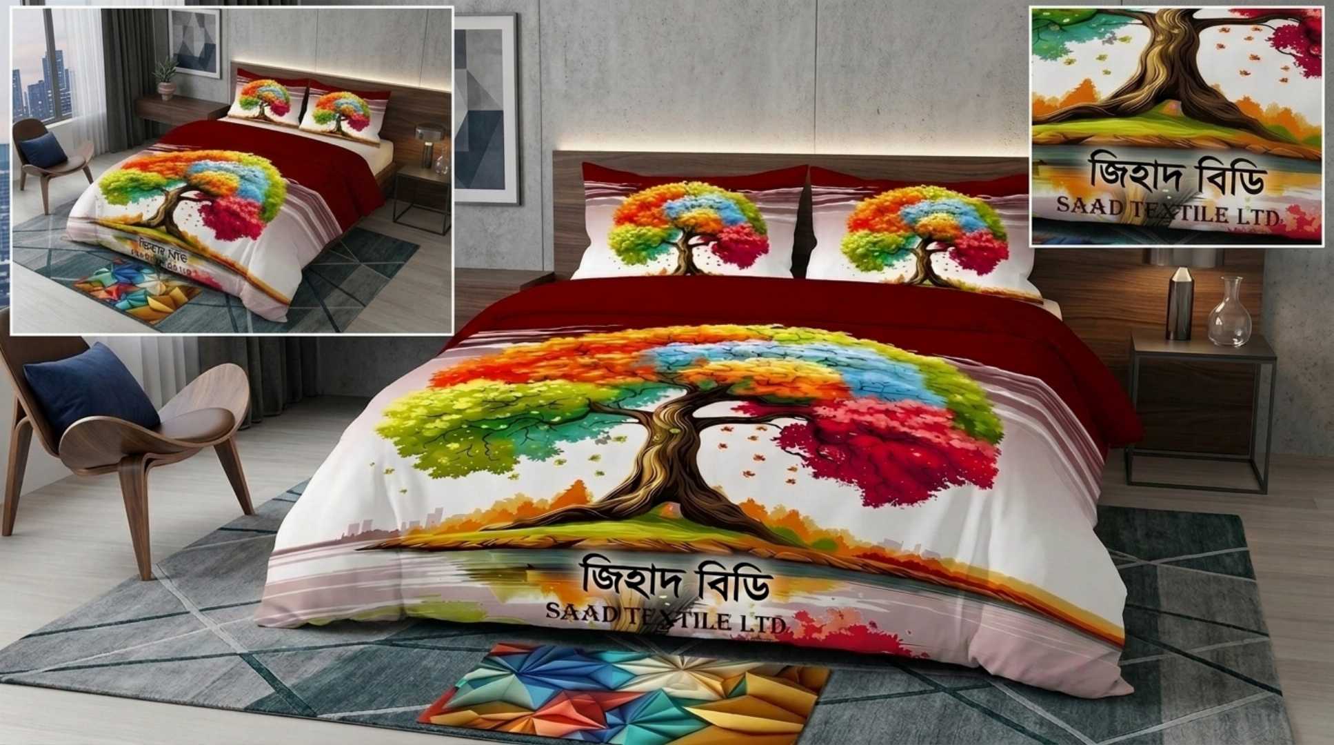 #LuxuryBedsheet #KingSizeBedsheet #PremiumBedsheet #HomeDecor #BedsheetBD