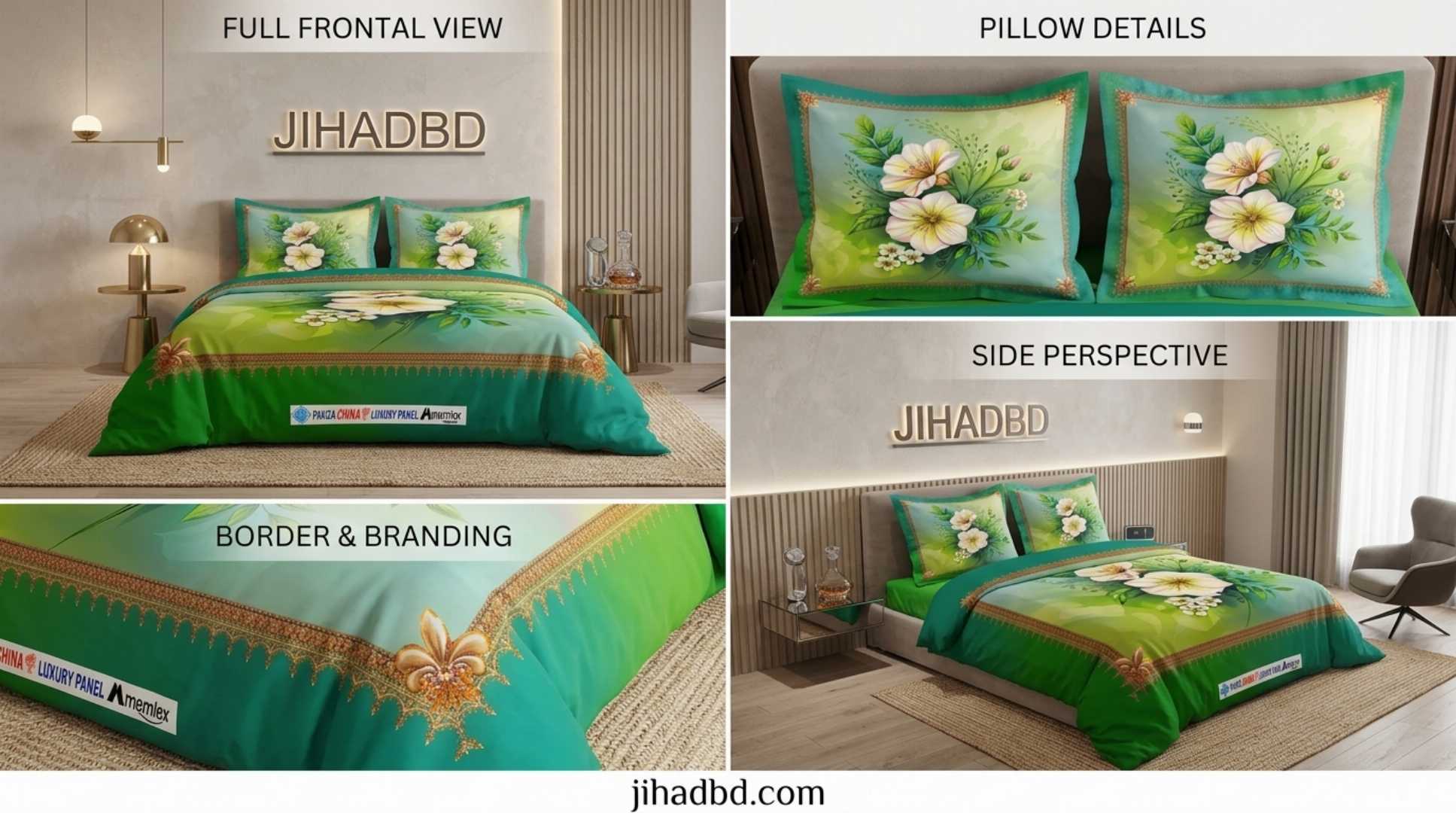 <meta name="title" content="King Size 3D Floral Cotton Bed Sheet Set | Luxury Bed Sheet Bangladesh">

<meta name="description" content="Premium quality king size 3D floral printed bed sheet made wi