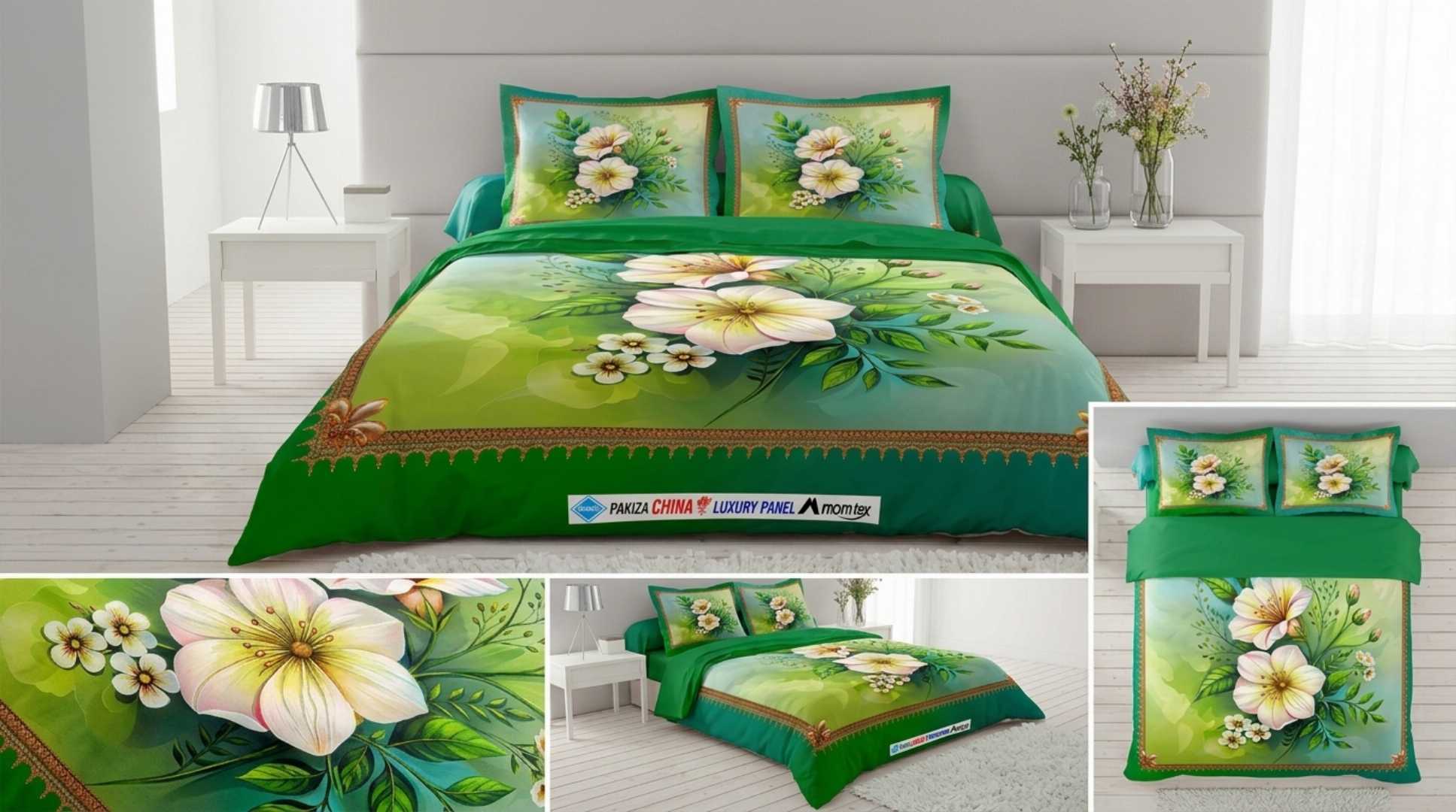 <meta name="title" content="King Size 3D Floral Cotton Bed Sheet Set | Luxury Bed Sheet Bangladesh">

<meta name="description" content="Premium quality king size 3D floral printed bed sheet made wi