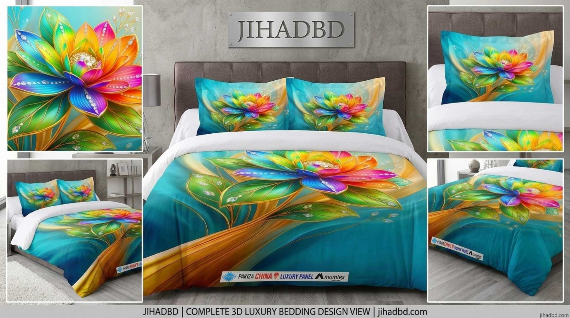 <meta name="title" content="King Size 3D Floral Cotton Bed Sheet Set | Luxury Bed Sheet Bangladesh">

<meta name="description" content="Premium quality king size 3D floral printed bed sheet made wi