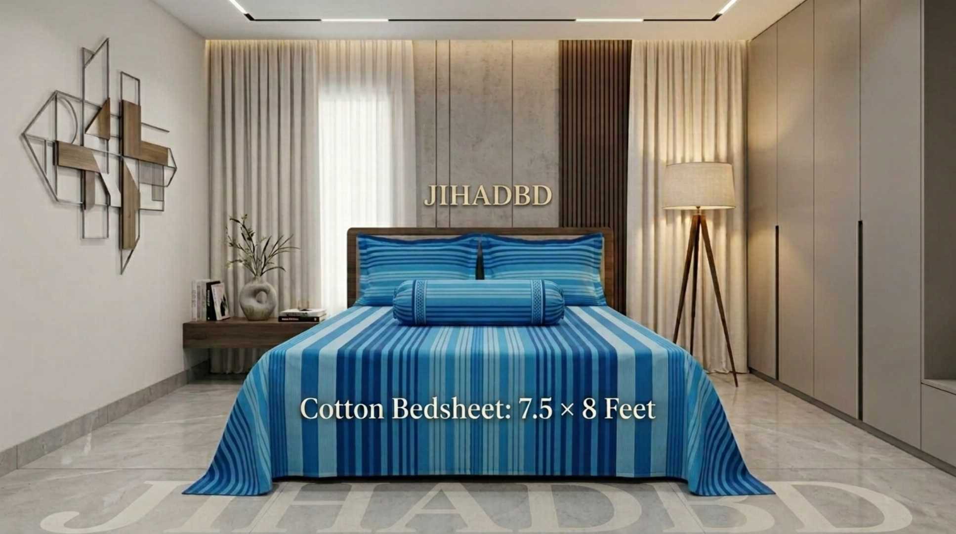 100% cotton twill bedsheet, cotton twill bedsheet Bangladesh, premium cotton bedsheet, king size bedsheet, double bed bedsheet, 7.5x8 feet bedsheet, cotton bedsheet, twill bedsheet, কটন টুইল বেডশীট, 100% কটন বেডশীট, কিং সাইজ বেডশীট, ডাবল বেড বেডশীট, প্রিমিয়াম বেডশীট, JihadBD