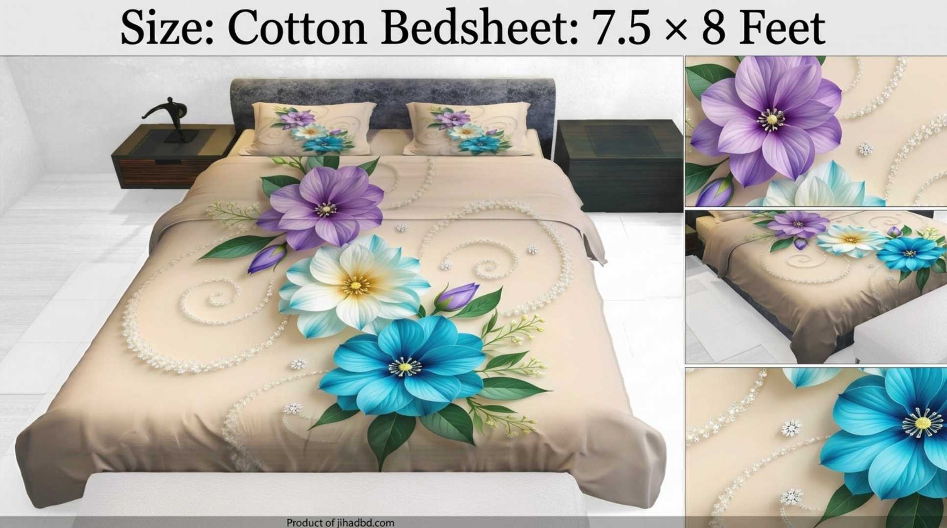 Hometex, Hometex Bedsheet, Premium Bedsheet, Cotton Bedsheet, 100% Cotton, 3D Bedsheet, Digital Printed Bedsheet, 3D Digital Print, Cotton Bed Sheet, Premium Cotton, Printed Bedsheet, Stylish Bedsheet, Luxury Bedsheet, Soft Cotton Bedsheet, Bedroom Bedsheet, King Size Bedsheet, Queen Size Bedsheet, Home Textile, Bedsheet Bangladesh, Online Bedsheet, বেডশীট, কটন বেডশীট, প্রিমিয়াম বেডশীট, ৩ডি বেডশীট, ডিজিটাল প্রিন্টেড বেডশীট, কটন বেডশীট বাংলাদেশ, Hometex বাংলাদেশ